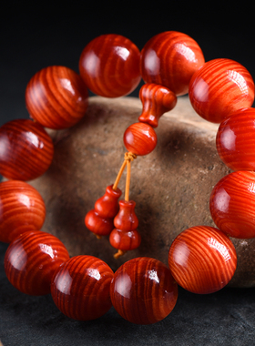 琥珀木手串松明子红松明包北沉香全透手串松丁手串文玩手链男女款