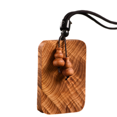 太行崖柏无事牌吊坠挂件
