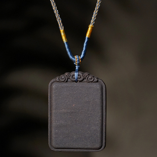 合香牌素面平安无事牌脖挂项链挂饰天然合香珠香牌吊坠文玩挂件