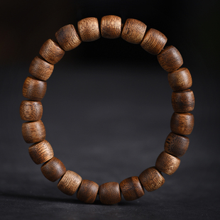 典藏芽庄黄奇楠鼓珠直切珠棋楠沉香手串文玩手链花果甜乳香男女