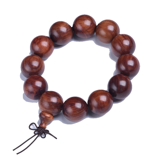 玄同紫檀柳顺纹水波纹佛珠手串酷似海南黄花梨海黄文玩男女款念珠