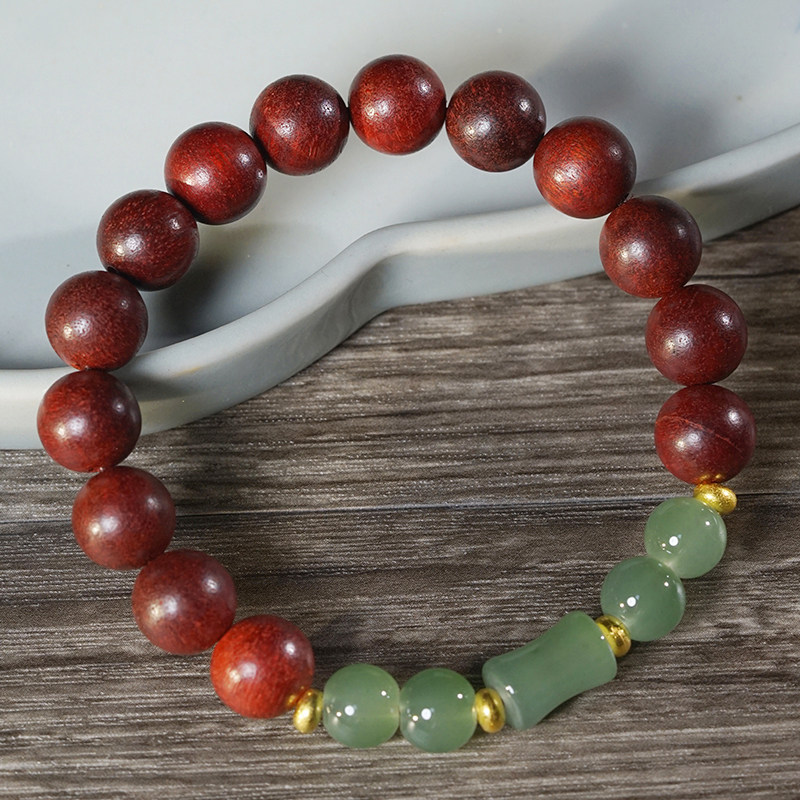 非洲紫檀血檀DIY玉竹单圈手链佛珠手串绿竹节款文玩念珠手饰,饰品/流行首饰/时尚饰品新,紫檀,淘宝优惠券,粉丝福利购,淘宝优惠卷