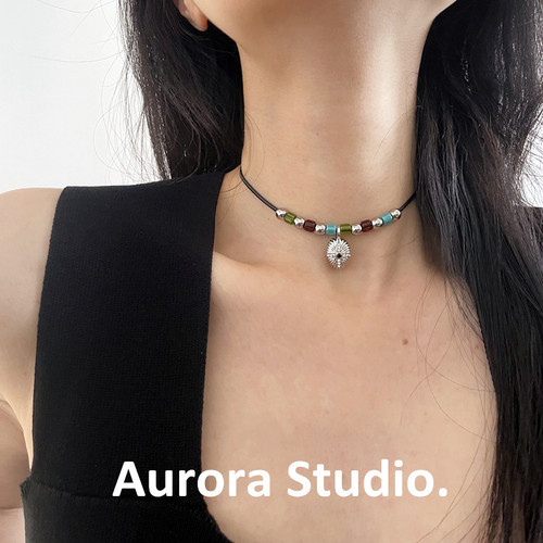 北欧风星芒choker项圈女