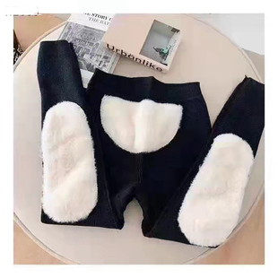 男女士高腰护腰护膝加厚保暖羊毛秋裤大码修身抗寒羊绒棉裤