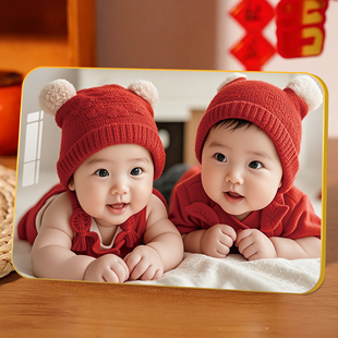 年画娃娃送子图备孕龙凤胎漂亮宝宝海报墙贴摆件图照片求子助孕图