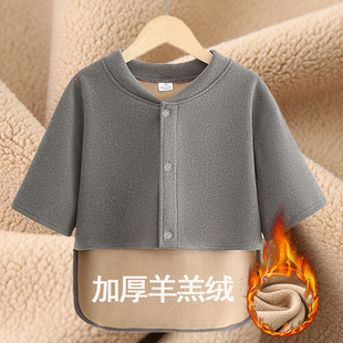 德绒护肩坎肩睡觉保暖中老年人防寒马甲加厚护肩膀护腰款 冬季 男士