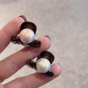 珍珠圆球抓夹~前额公主头发夹小号碎发刘海夹新年小发抓子