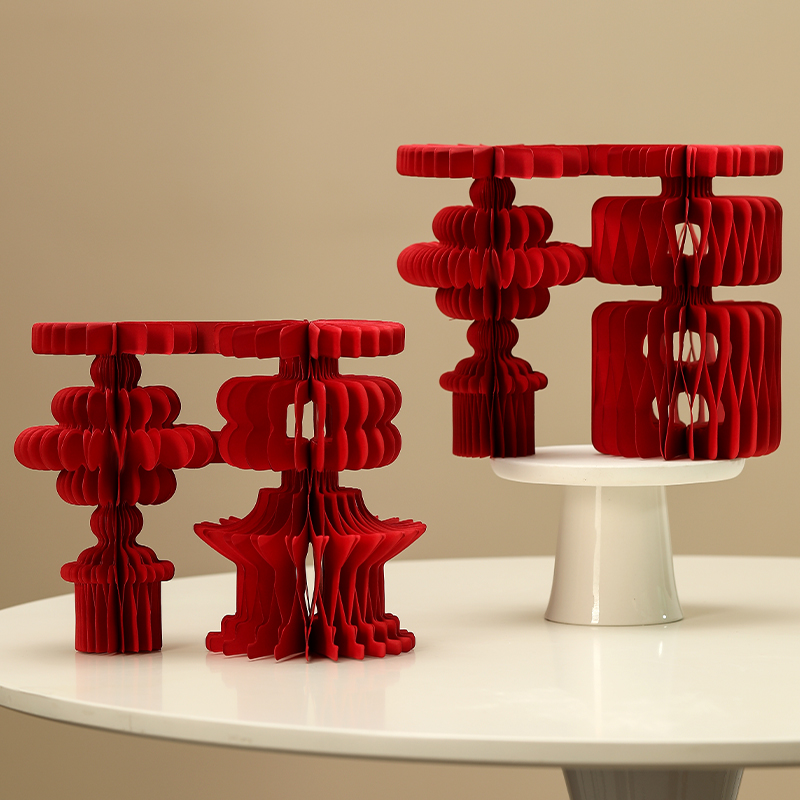 隆泉宝过年装饰拍照立体福字摆件