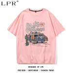 美式复古沙漠巴士纯棉短袖T恤女生2026夏季宽松百搭ins半袖上衣服