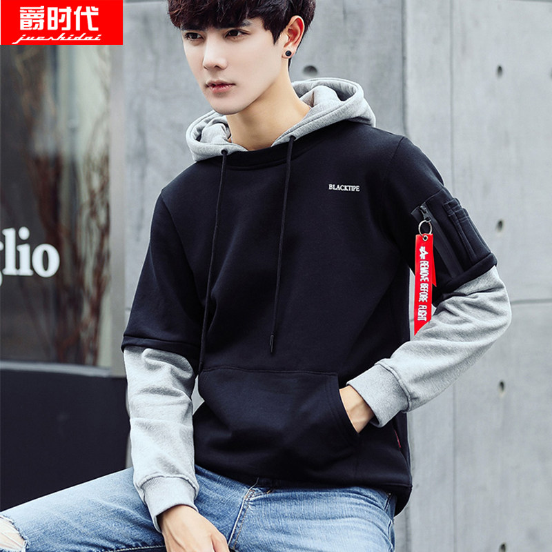 春秋季新款日系连帽卫衣男学生韩版宽松休闲大码套头卫衣潮男外套在类目 男装, 卫衣中 - 来自Buy2taobao.com提供专业的淘宝代购服务