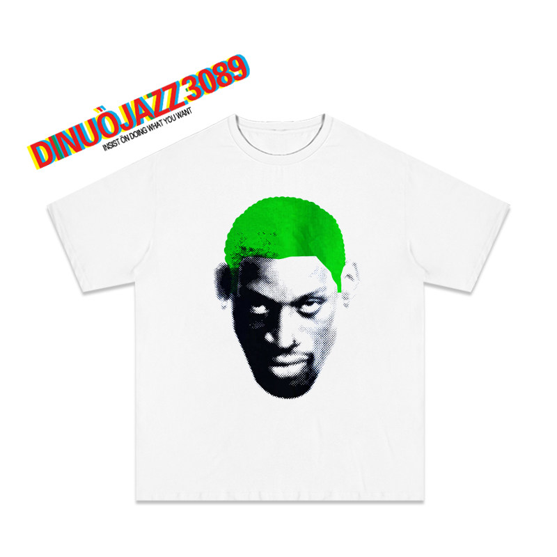 经典丹尼斯罗德曼Dennis Rodman短袖t恤夏季恶趣味宽松半袖上衣潮