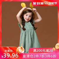 Váy cho bé gái IK 2019 mùa hè mới cho bé gái váy cotton bé gái công chúa nước ngoài đầm công chúa - Váy đồ cho bé gái