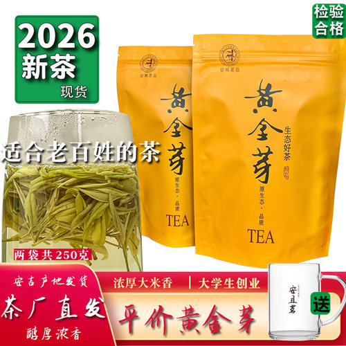 2026年安吉浓香黄金芽250g袋装