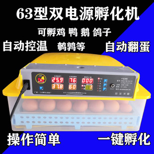 全自动家用孵化机自动翻蛋孵蛋设备小型服化箱鸡蛋盘浮化机双电源