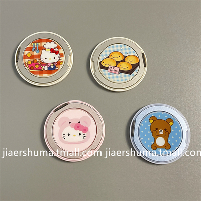 加尔 趣味可爱面包KT猫图案适用手机支架防摔MagSafe磁吸支架强力吸附360度旋转磁吸支架桌面支撑懒人追剧