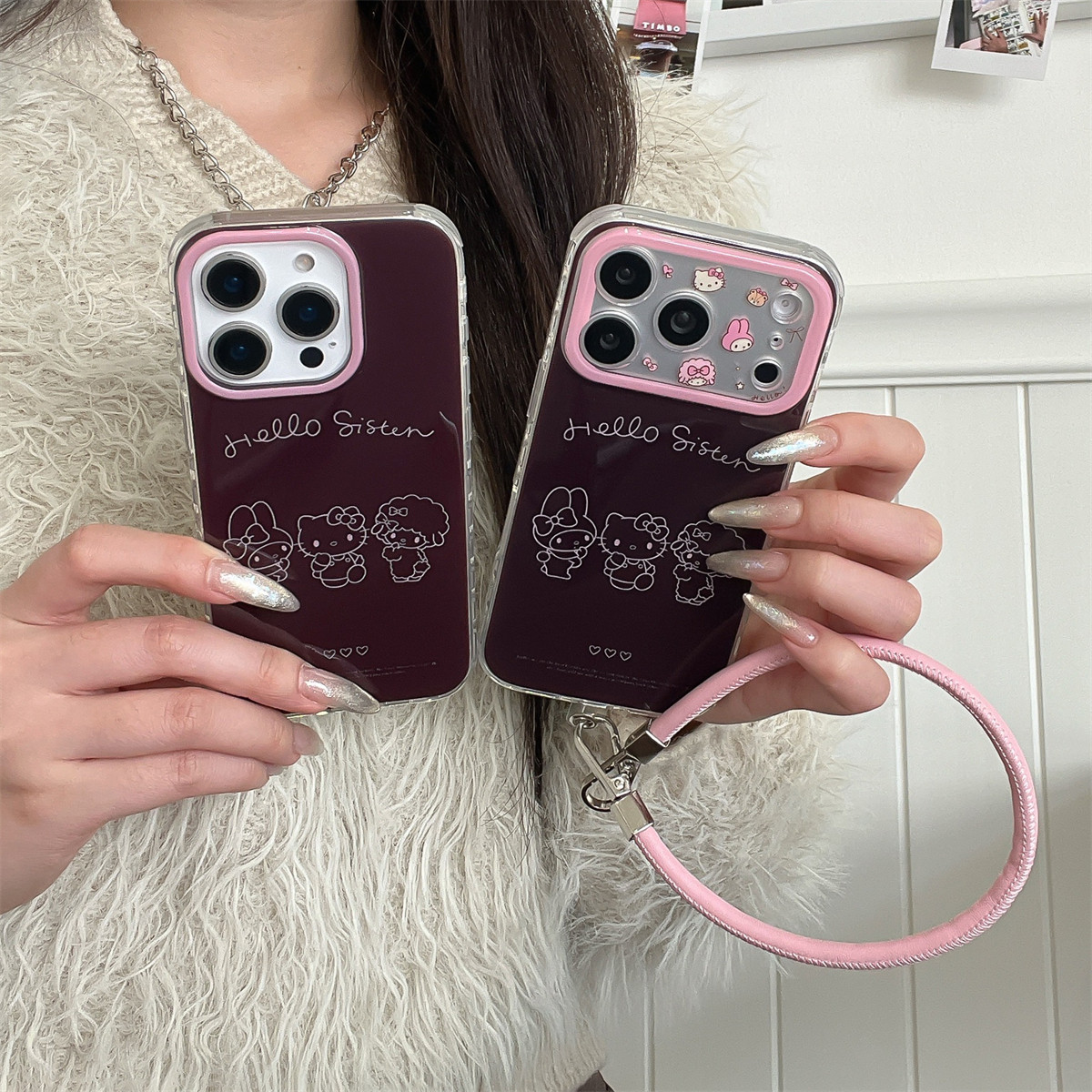 加尔 简约可爱撞色线条美乐蒂Kitty猫适用苹果17ProMax手机壳iphone15新款16pro女款13创意14pro防摔17保护套,3C数码配件,手机保护套/壳,淘宝优惠券,粉丝福利购,淘宝优惠卷