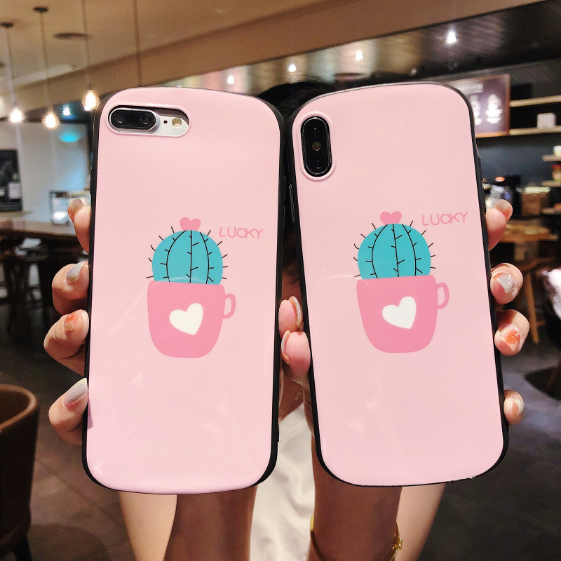 粉色仙人掌苹果x/xsmax手机壳iPhonexr/7plus椭圆形6s/8p硅胶软壳在类目 3C数码配件, 手机配件, 手机保护套/壳中 - 来自Buy2taobao.com提供专业的淘宝代购服务