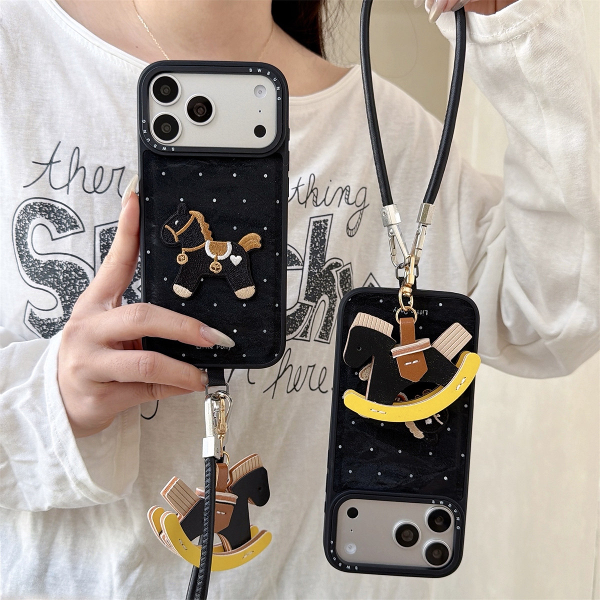 加尔 新年款时尚雪山纹立体刺绣爱心小马适用苹果17ProMax手机壳iphone15新款16pro创意14pro防摔13pro保护套,3C数码配件,手机保护套/壳,淘宝优惠券,粉丝福利购,淘宝优惠卷