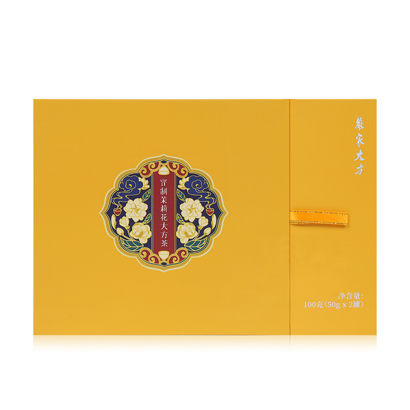 嚴家大方千島湖高山生態(tài)窖制茉莉花大方茶50g*1罐
