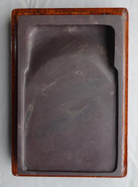 手工雕 老水麻子坑“淌池”实用端砚台A12 16cmx10.5cmx2.5cm