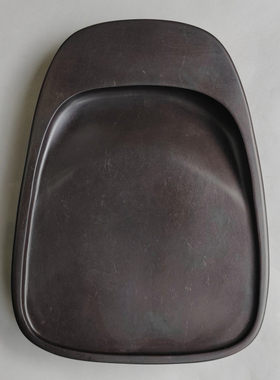 手工雕端砚台 新坑仔岩《淌池》端砚台02 15.4x11.2x1.8cm