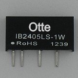 小体积DCDC隔离电源模块 IB2405LS-1W 稳压电源24V转5V 热卖