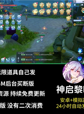 神启黎明手游无限元宝gm后台买断版游戏mmo角色养成安卓模拟器