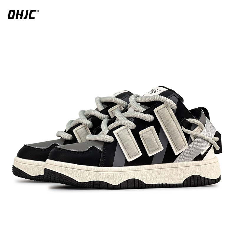OHJC补丁系列面包鞋增高滑板鞋美式板鞋情侣男女同款脏脏鞋休闲,女鞋,休闲板鞋,淘宝优惠券,粉丝福利购,淘宝优惠卷