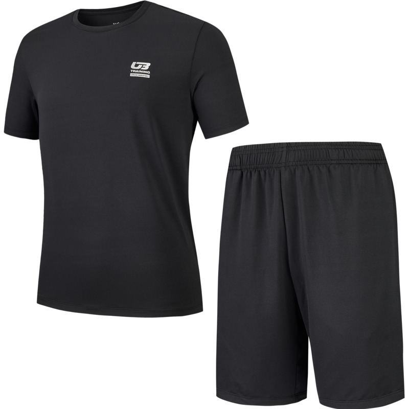 361度运动套装男士2026春季新款T恤透气凉感服饰短袖短裤整套男装