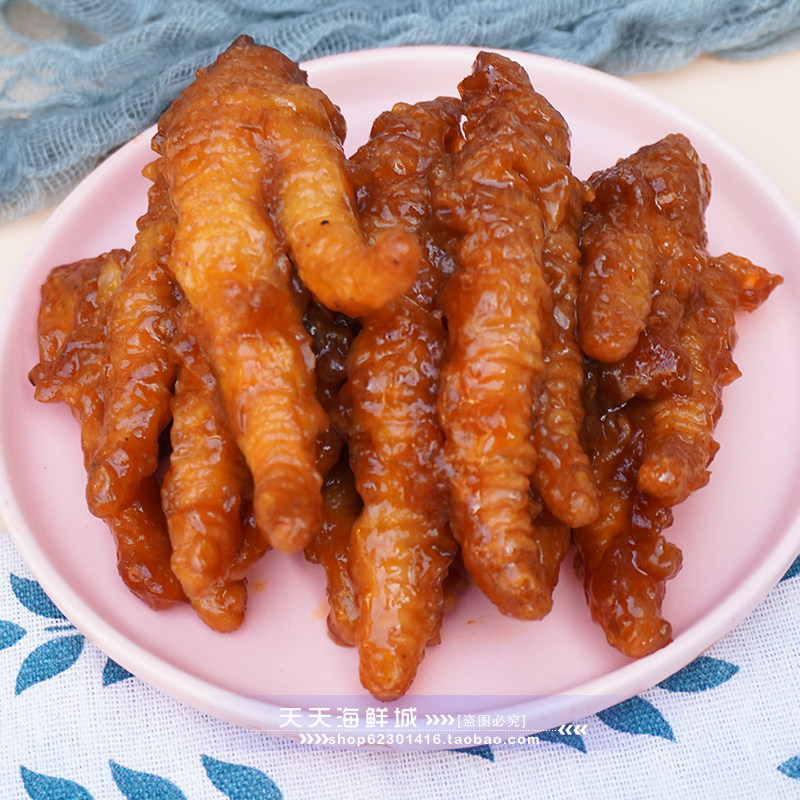 整箱厨芝旺豉汁凤爪酱味凤爪酱香凤爪广式早茶早点鸡爪鸡脚蒸20包