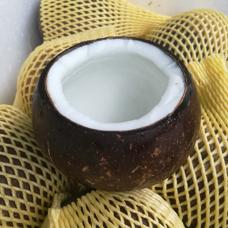 海南预切口椰皇预开口椰王椰子冻预开盖炖汤炖盅抛光老椰子4个装