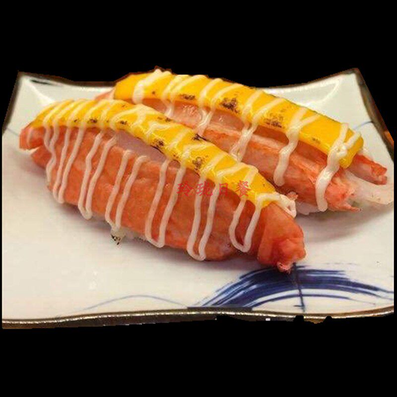 日式寿司材料进口v型蟹柳蟹棒v形蟹肉招牌火炙蟹棒寿司食材 1kg