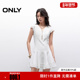 A字短裙连衣裙女 ONLY2025冬新款 甜美纯色V领小飞袖 125307042