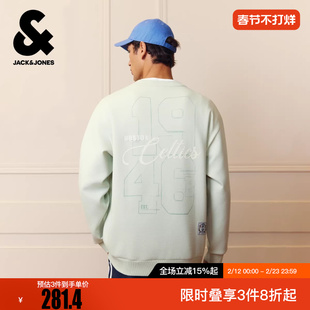 杰克琼斯NBA联名波士顿凯尔特人队男装卫衣冬季新款宽松圆领上衣