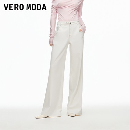 Vero Moda牛仔裤女2026春季新款腰带拉链宽松牛仔裤休闲百搭