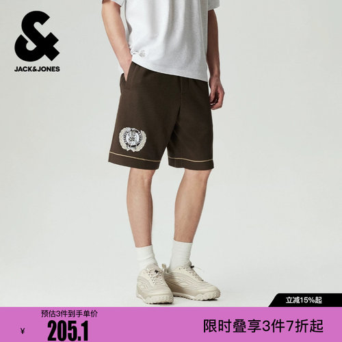 绫致杰克琼斯NBA联名凯尔特人队男装短裤休闲百搭潮流舒适短裤子