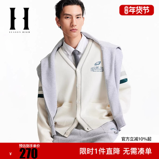 SEASON HIGH男装NFL联名冬针织衫毛衣老鹰队开衫外套