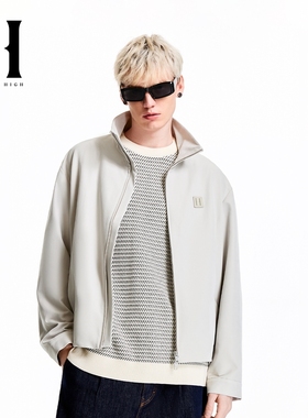 SEASON HIHG冬季时尚出街舒适日常简约风潮长袖立领夹克外套男装