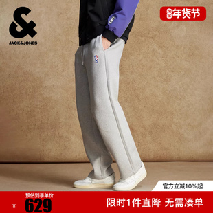 杰克琼斯春季卫裤休闲裤裤子宽松NBA联名洛杉矶湖人队刺绣潮流