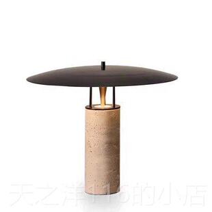 正品现代简约大理石台灯欧设计师样板间厅客艺术卧室床北头玻璃后