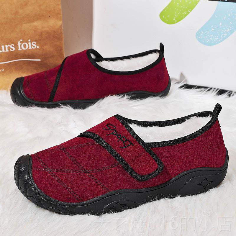 正品北京棉鞋女冬老加绒中老年妈妈保暖鞋一豆脚防蹬软底豆鞋滑老,女鞋,棉鞋,淘宝优惠券,粉丝福利购,淘宝优惠卷