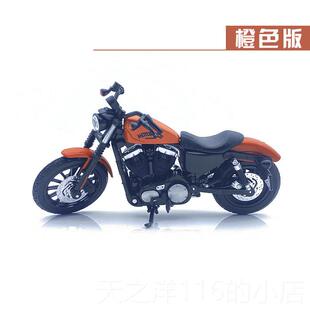 正品新品摩托人车型玩模具哈雷硬合金彷真赛车机车金属摆件成礼汉