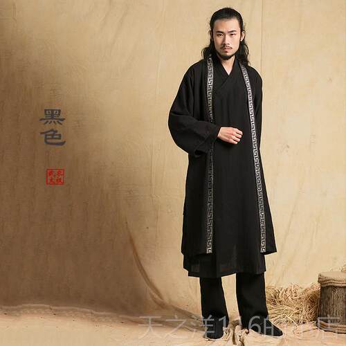 正品农秋新款亚太极服 道士道袍披风覆古民族武风麻季披挂中国风