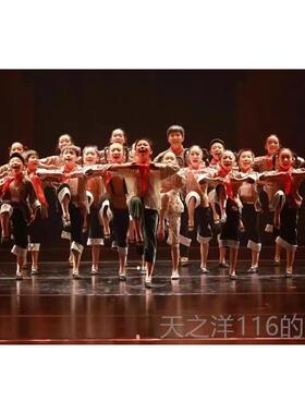 正品十小荷风采红色先锋儿童演出服幼一儿园六小学生舞爱国蹈表演