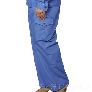 正品男肥女工作服裤子加厚大码工宽装防烫耐磨厚款劳保裤松防静电