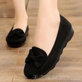 老北京布鞋 女春秋班单鞋 女底中年妇女妈妈鞋 正品 士平底41大码 上软