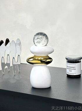 正品高级感来时运转书摆房面开业礼物件办公室玄桌关客厅电视柜装