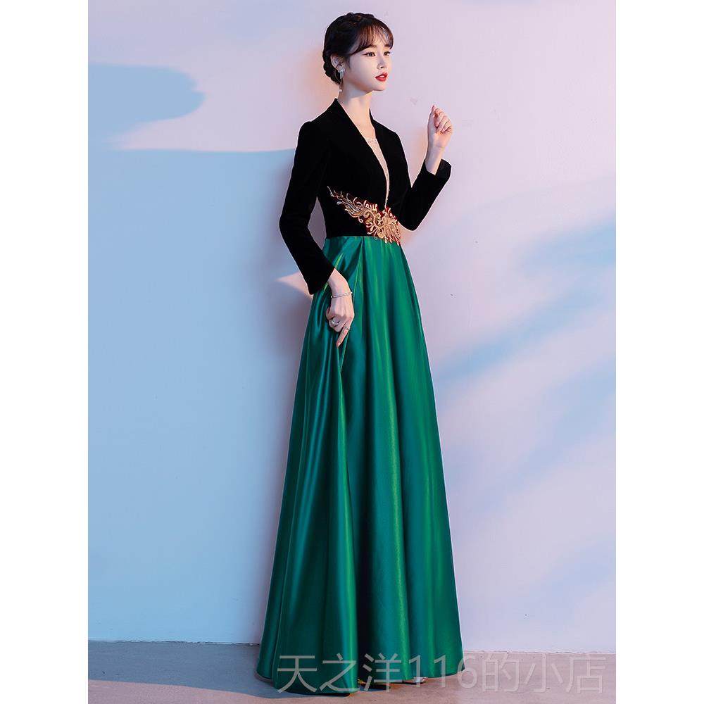 正品大合唱演出成服新款人女合唱团丝绒红歌舞台长金裙主持人指挥,女装/女士精品,礼服/晚装,淘宝优惠券,粉丝福利购,淘宝优惠卷