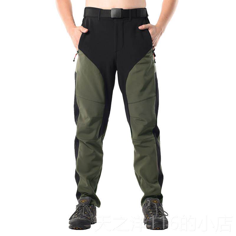 正品加秋冬季骑行裤套加绒厚男防风防水衣服加厚暖抓绒登山自行车