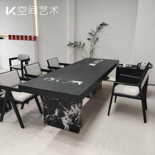 正品现代约简简待轻奢茶桌茶台办公室会客接一体两用别墅茶室茶极